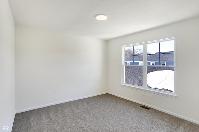 view of carpeted empty room