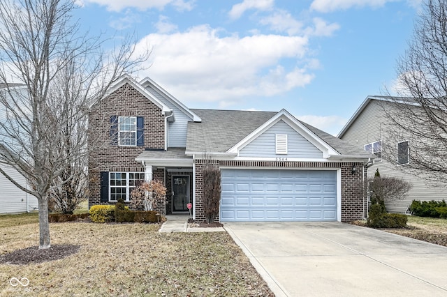 front facade featuring a garage