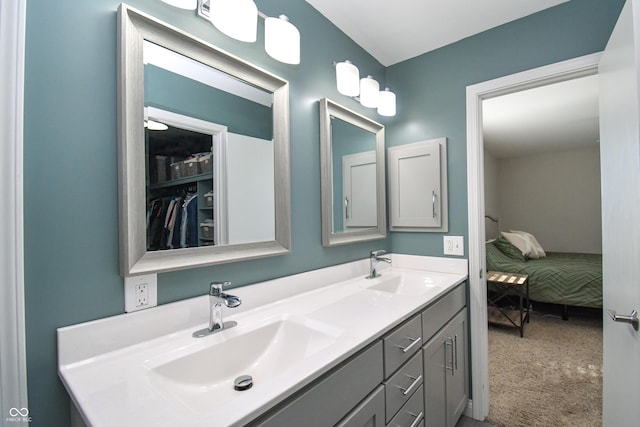 bathroom with vanity