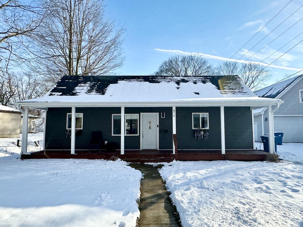 view of bungalow-style home