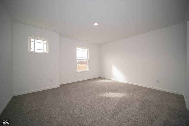 carpeted empty room with a healthy amount of sunlight