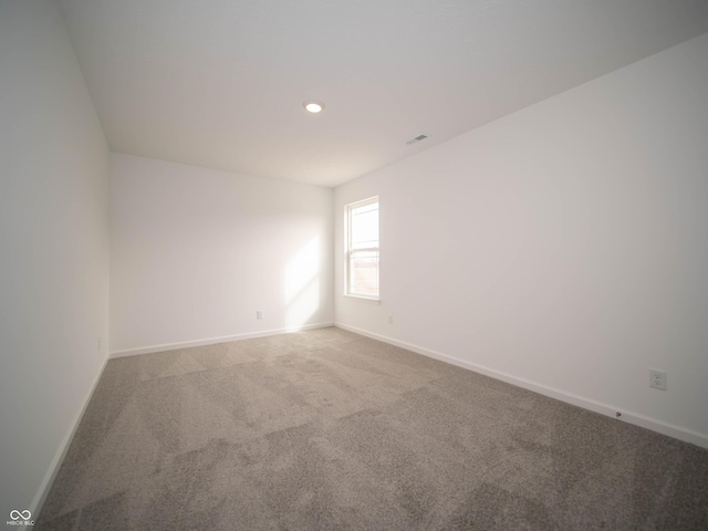 7872 Magnolia St, New Palestine, IN 46163 - carpeted spare room with baseboards and recessed lighting