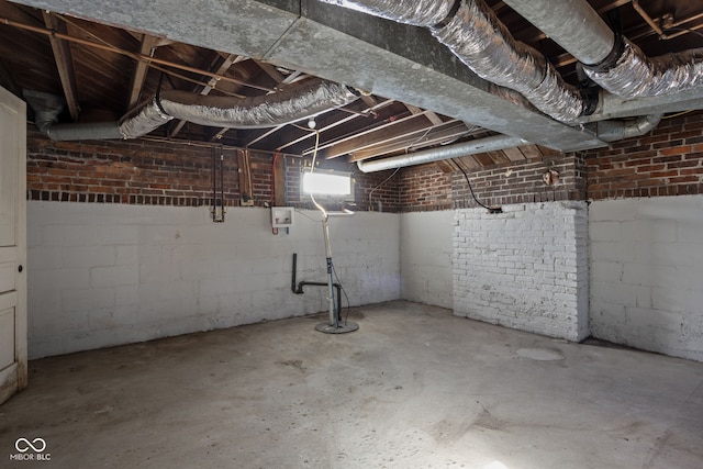 view of basement