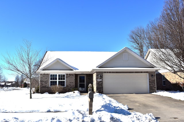 ranch-style house with a garage