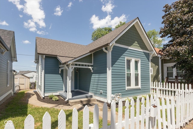 view of bungalow