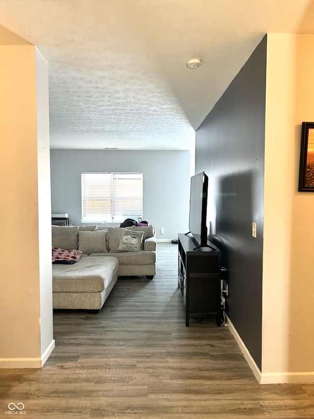 living room featuring hardwood / wood-style floors