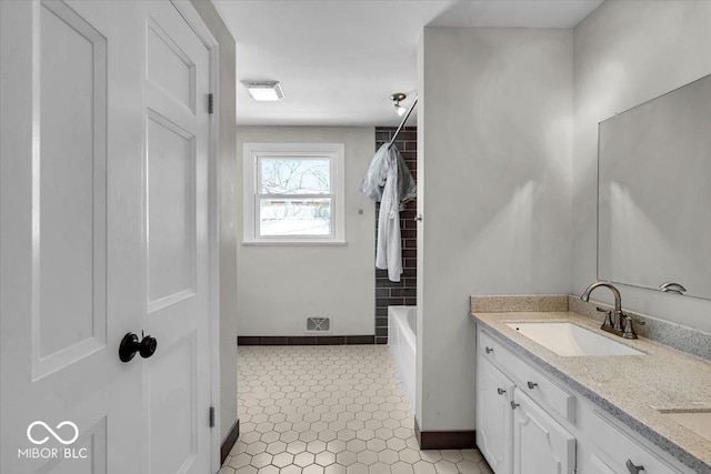 bathroom with vanity