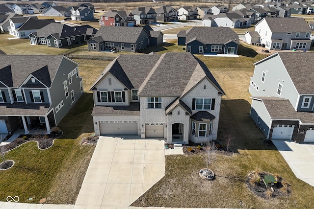 drone / aerial view featuring a residential view