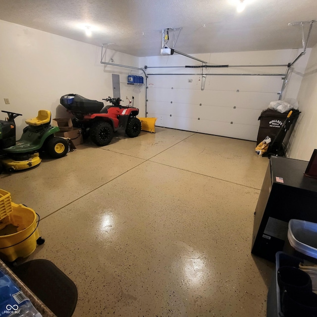 garage featuring electric panel