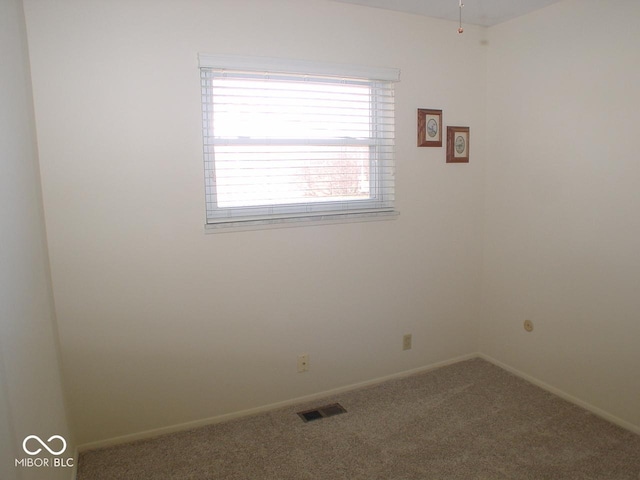 view of carpeted empty room