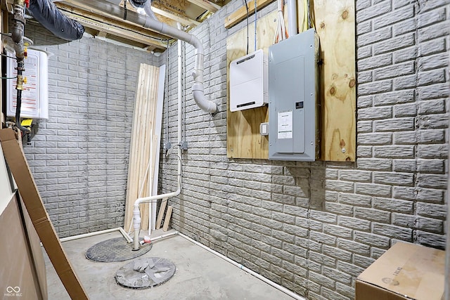 utility room with electric panel