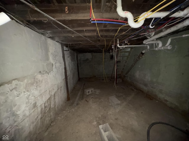 view of basement