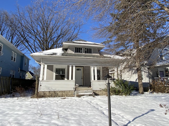 bungalow-style house with a porch