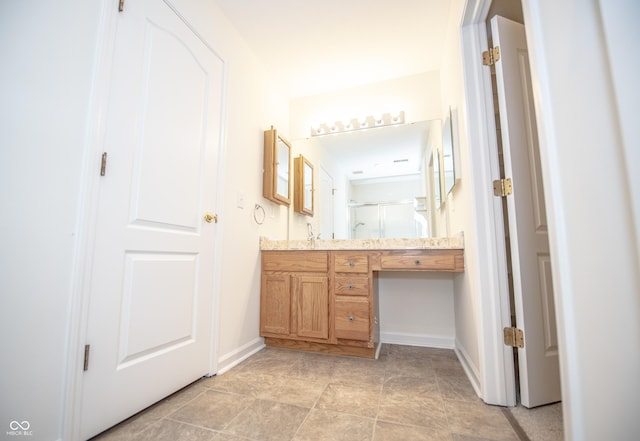 bathroom with vanity