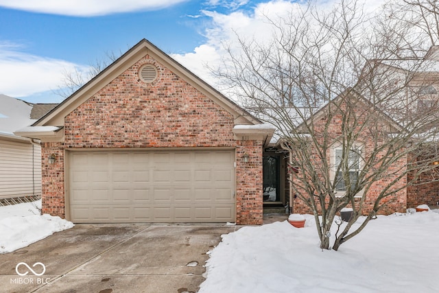 front of property featuring a garage