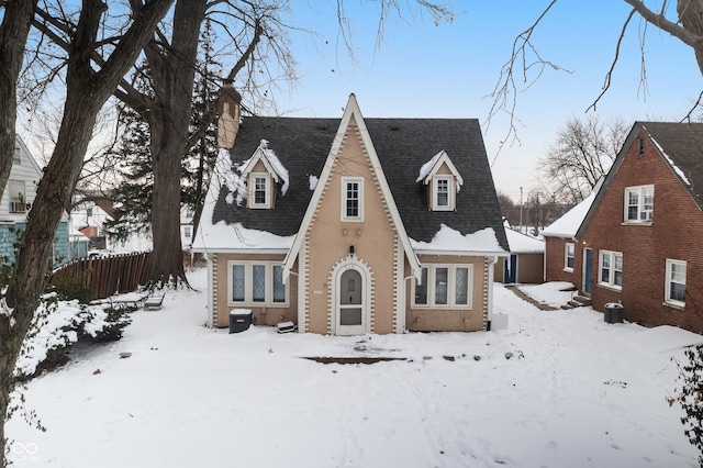 view of tudor home