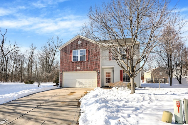 view of front of house featuring a garage