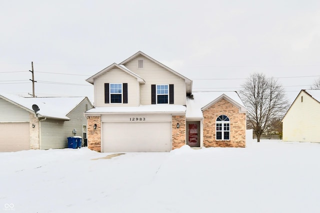 front facade featuring a garage