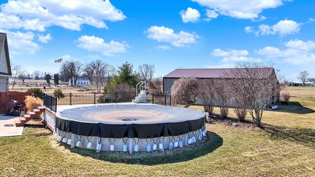 10194 E 900 N, Markleville, IN 46056 - view of yard with fence and a fenced in pool