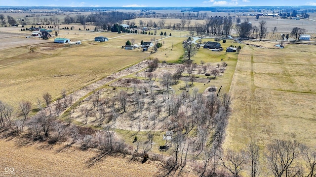 10194 E 900 N, Markleville, IN 46056 - aerial view featuring a rural view