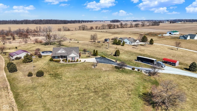 10194 E 900 N, Markleville, IN 46056 - aerial view featuring a rural view