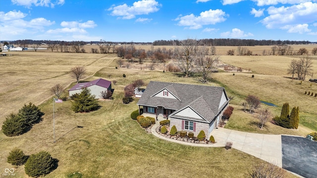 10194 E 900 N, Markleville, IN 46056 - aerial view with a rural view