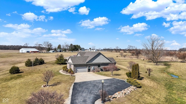 10194 E 900 N, Markleville, IN 46056 - birds eye view of property featuring a rural view