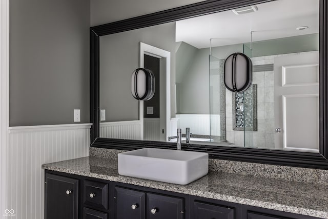 bathroom with vanity