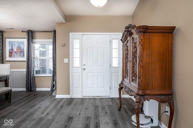 entryway featuring wood-type flooring