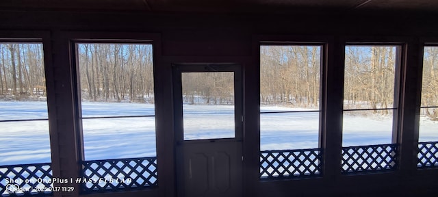 view of doorway to outside