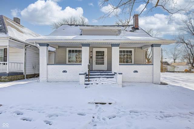 bungalow-style house featuring a porch