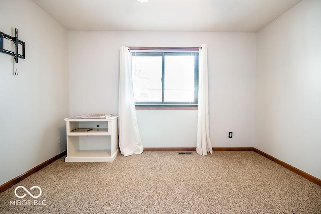 view of carpeted empty room