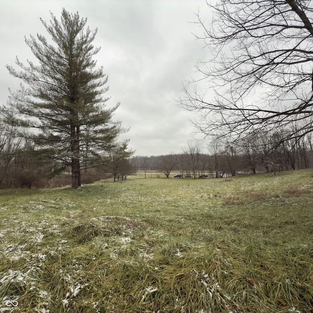 view of landscape featuring a rural view