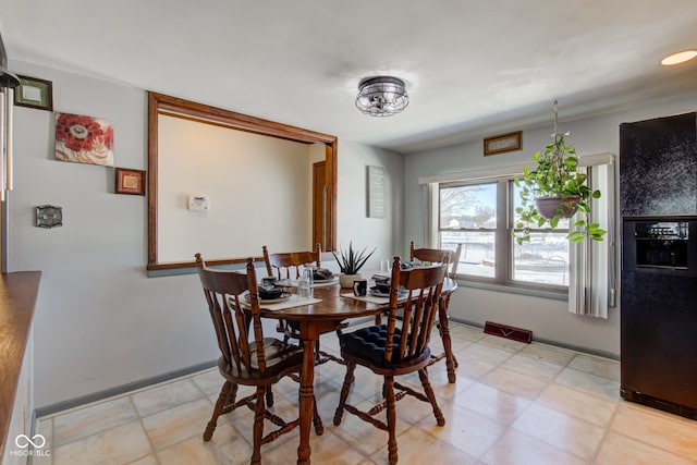 view of dining area