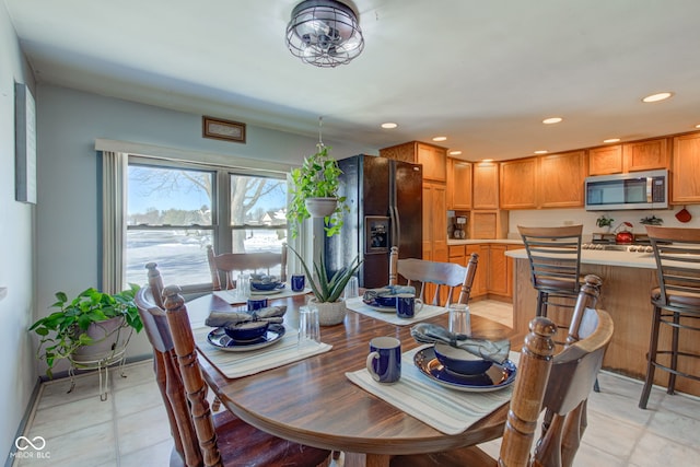 view of dining room