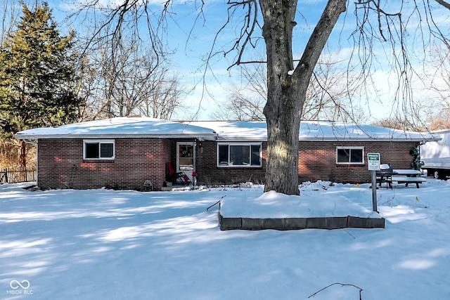 view of ranch-style home