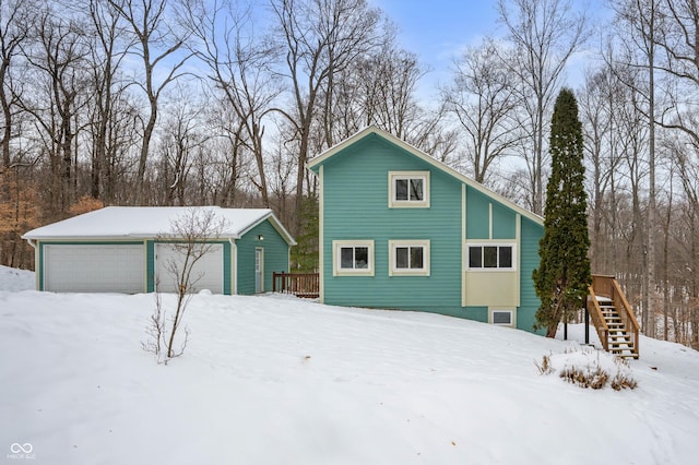 exterior space featuring a deck