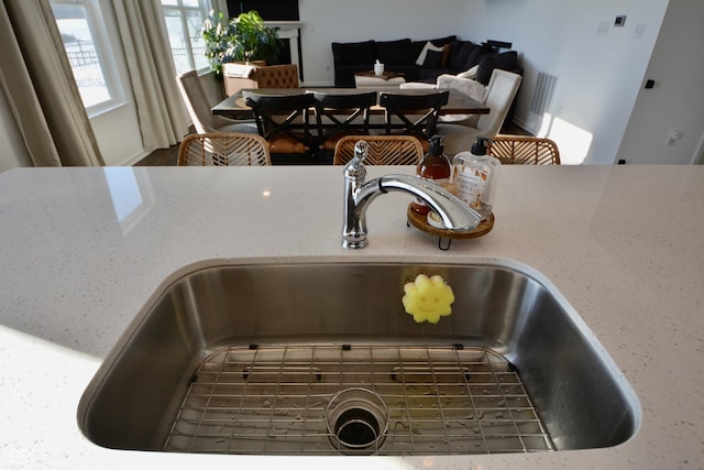 interior details with sink