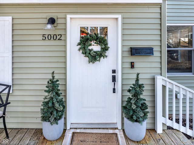 view of entrance to property