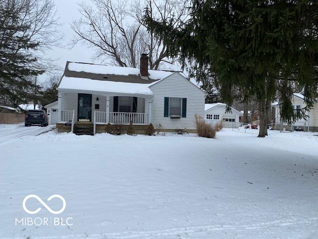 view of front of home featuring covered porch