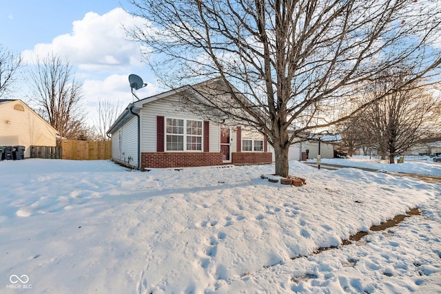 view of front of property