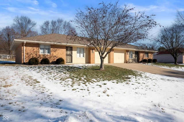 ranch-style house with a garage