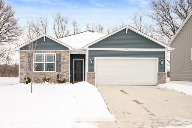 view of front of house featuring a garage