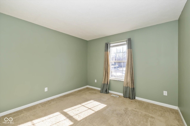 view of carpeted empty room