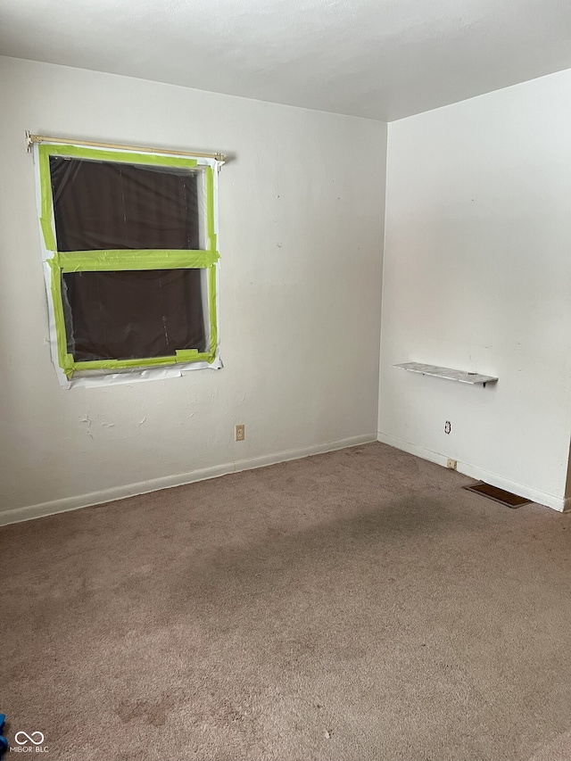 view of carpeted empty room