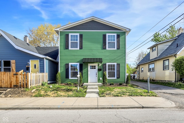 1446 E Naomi St, Indianapolis, IN 46203 - view of front of home featuring fence