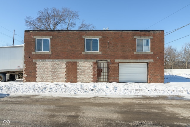 exterior space featuring a garage