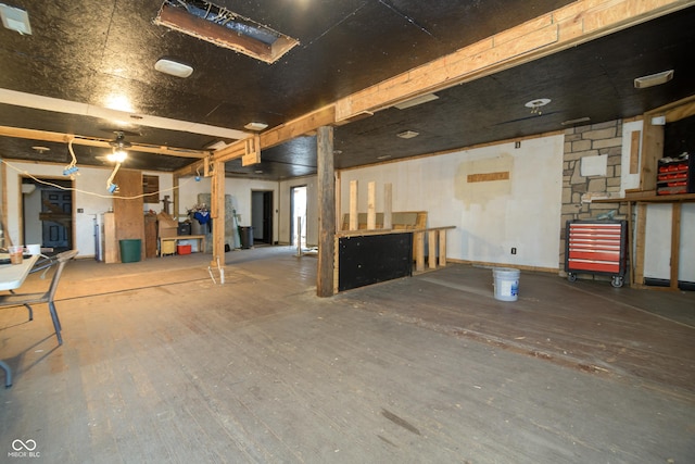 interior space featuring hardwood / wood-style floors