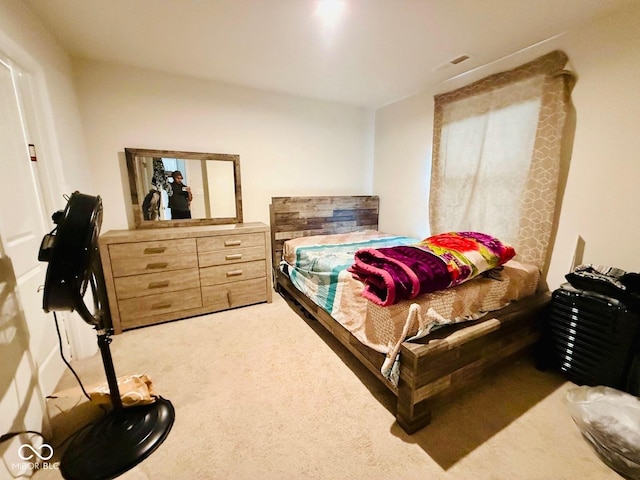 bedroom with carpet floors