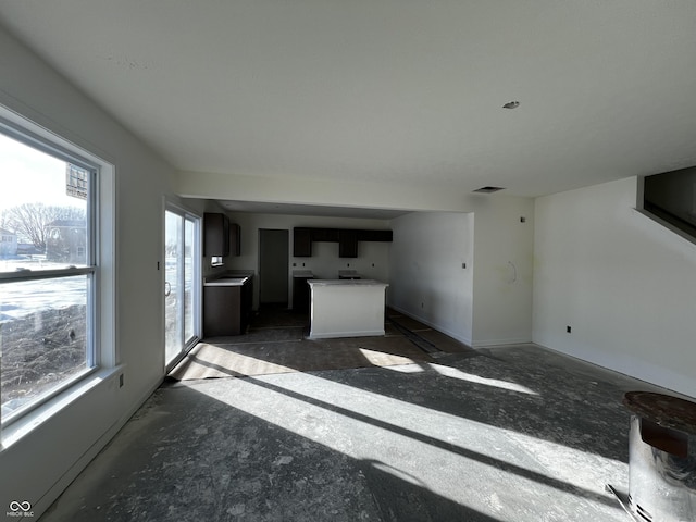 view of unfurnished living room